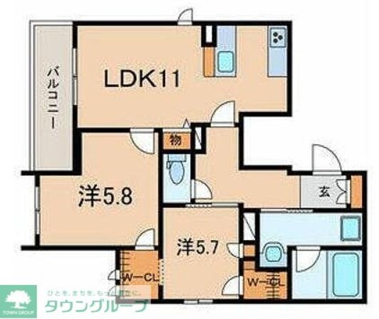 シャーメゾン南大塚の物件間取画像